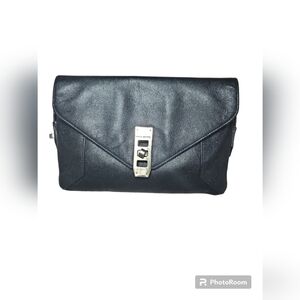 Henri Bendel Black Leather Crossbody Purse